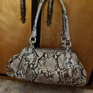 Stuart Weitzman Python Leather Shoulder Bag
